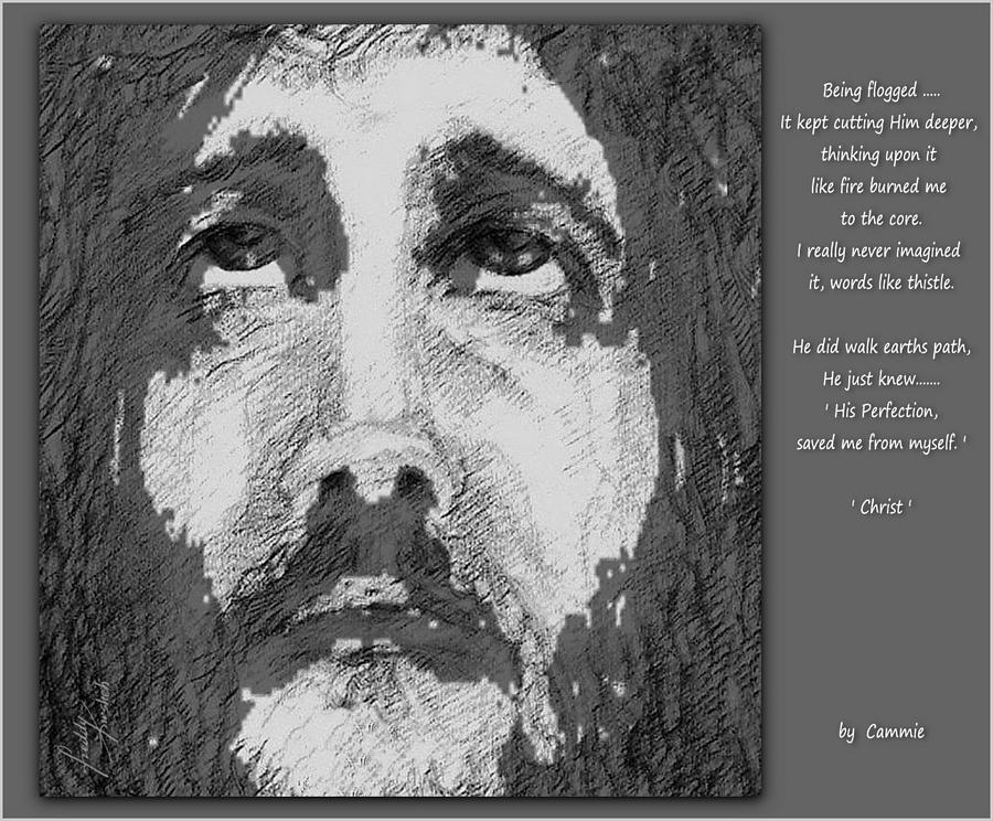 Jesus Christ Painting - His Perfection, saved me from myself by Freddy Kirsheh