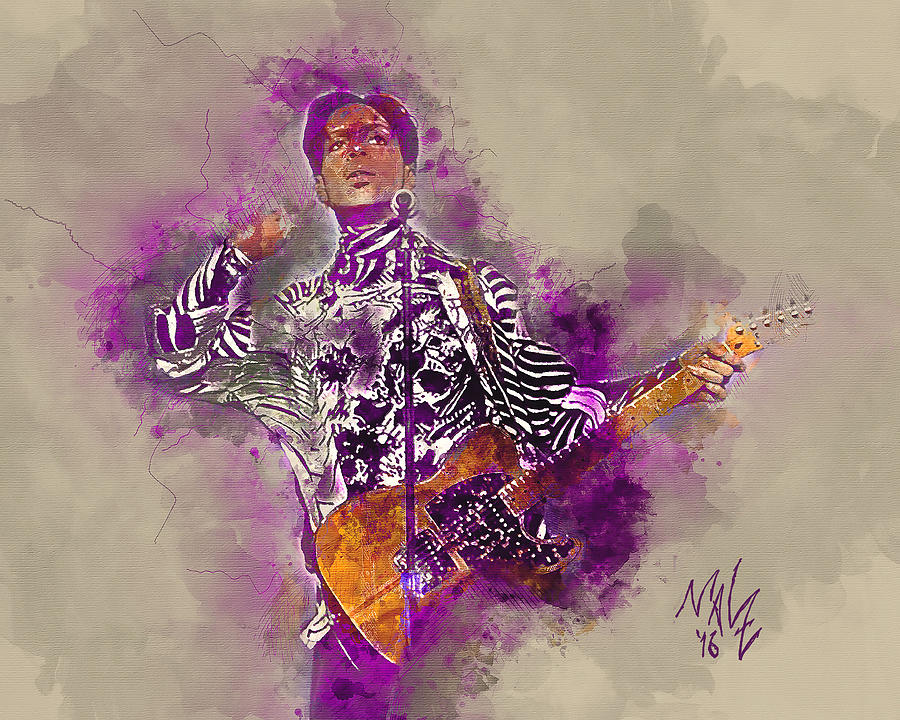 His Royal Purpleness Digital Art by Mal-Z