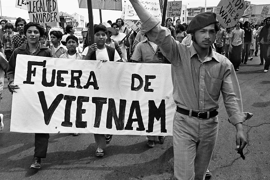Hispanic Anti-viet Nam War march 2 Tucson Arizona 1971 Photograph by David Lee Guss