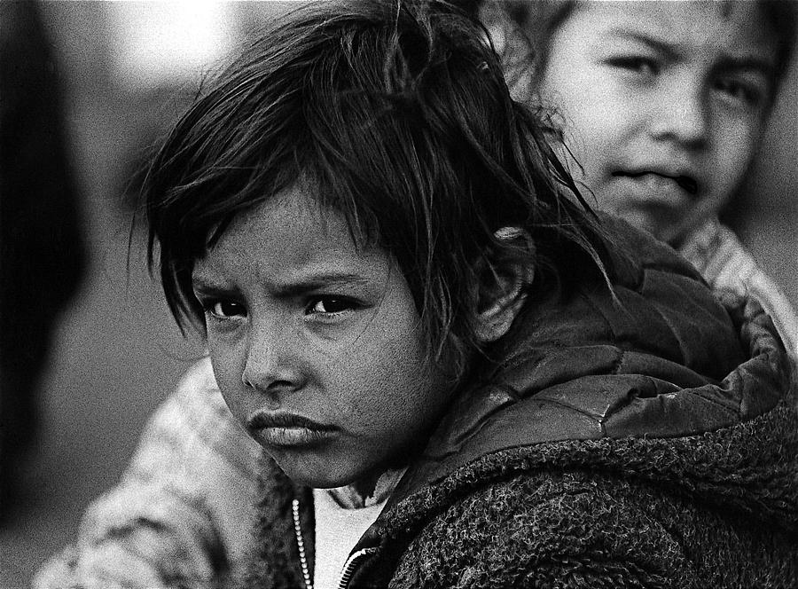 Hispanic children US Mexico border Nogales Sonora 1969 Photograph by David Lee Guss