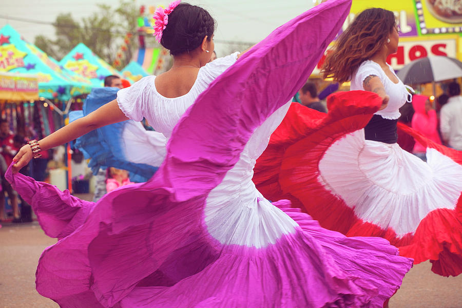 Hispanic Dancers Photograph by Toni Hopper