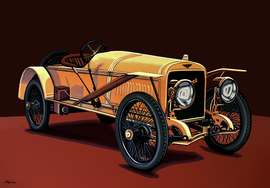 Vintage Painting - Hispano Suiza T15 Alfonso Xlll 1912 Painting by Paul Meijering
