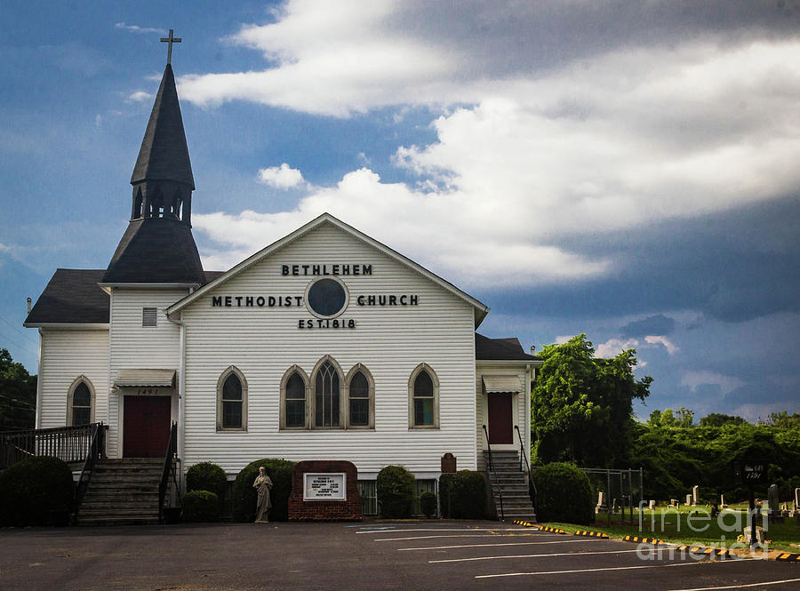 Historic Bethlehem Methodist Church Photograph by Tracy Brock