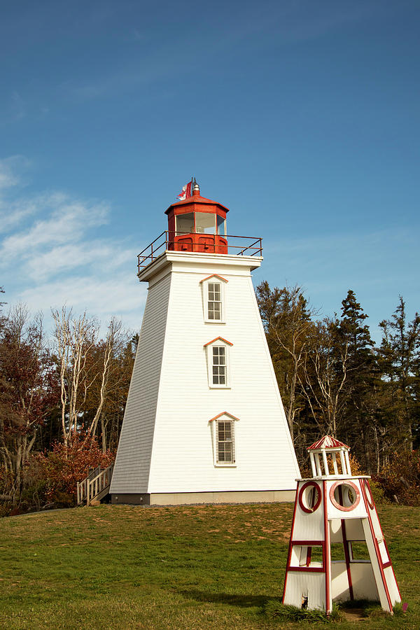 Historic Cape Bear Lighthouse, PEI Photograph by Karen Foley