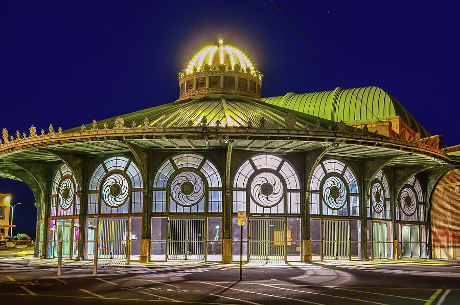 Summer Photograph - Historic Carousel Building, Asbury Park NJ by Bob Cuthbert