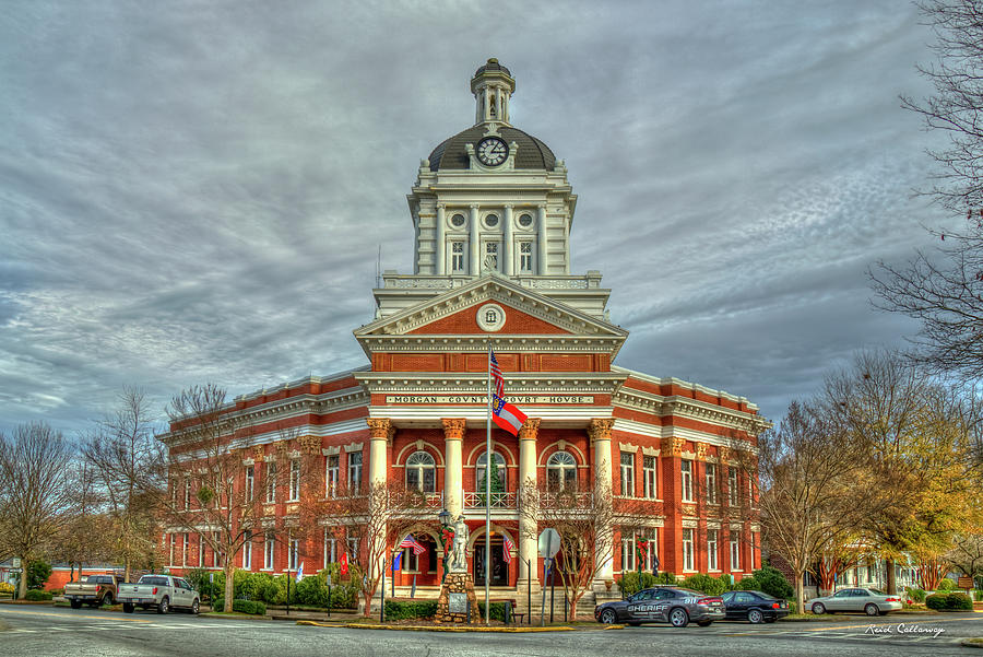 Historic Charm Morgan County Court House Madison Georgia Architectural Art Photograph by Reid Callaway