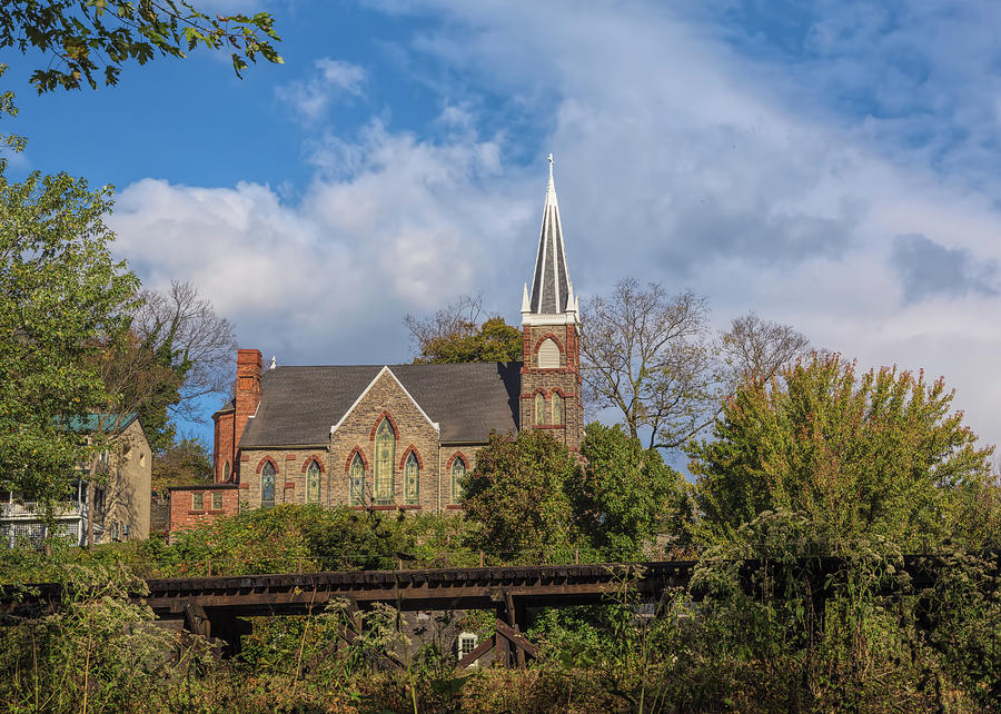 Architecture Photograph - Historic Church by John M Bailey