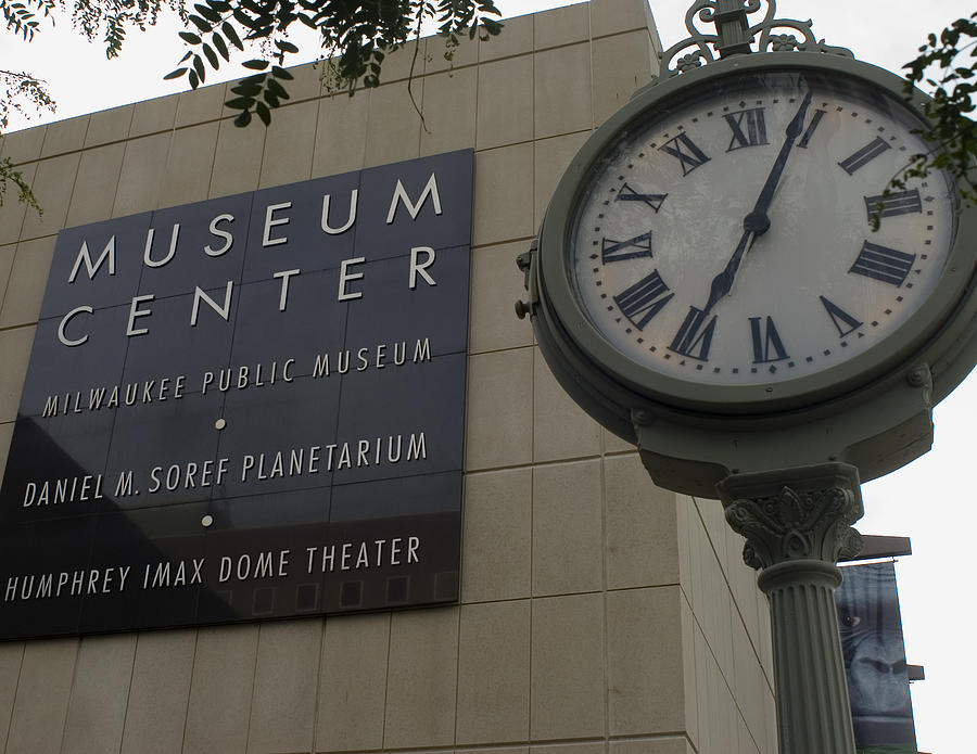 Historic clock keeps time with Milwaukee Public Museum Photograph by Peter Skiba