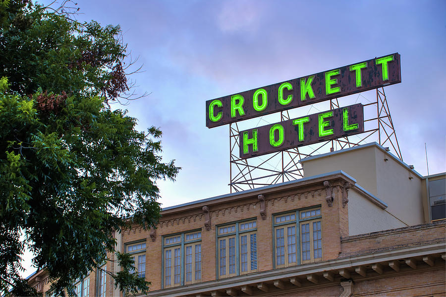 San Antonio Photograph - Historic Crockett Hotel - San Antonio Texas by Gregory Ballos