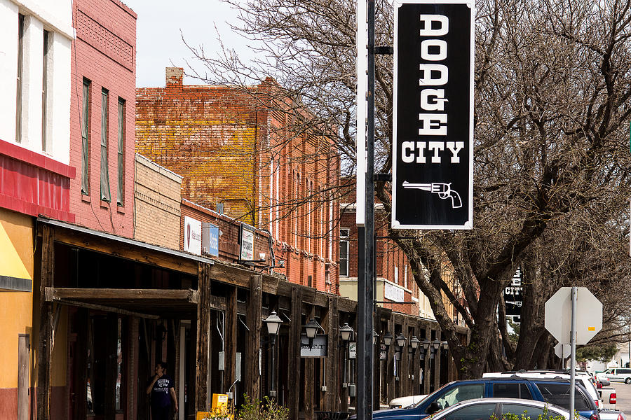 Historic Photograph - Historic Dodge City   by John Bartelt