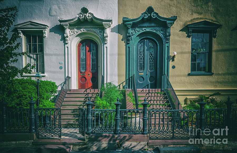 Historic Doors of Charleston on Bull St Photograph by Dale Powell