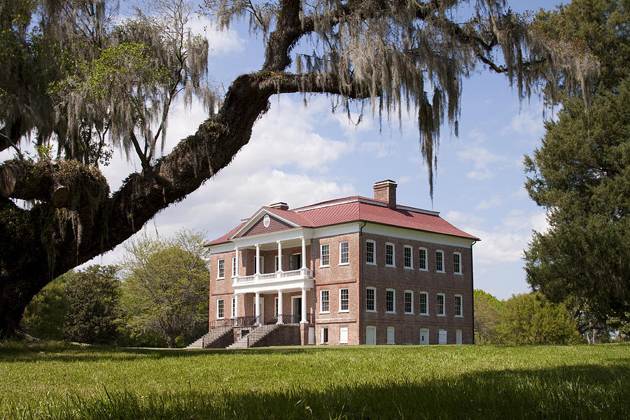 Historic Photograph - Historic Drayton Hall in Charleston South Carolina by Dustin K Ryan