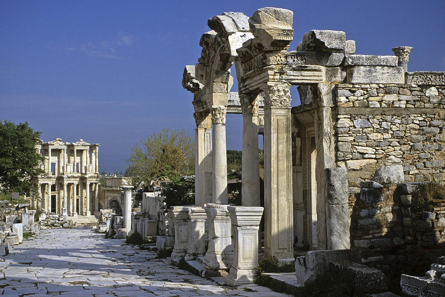 Historic Ephesus Photograph by Michele Burgess