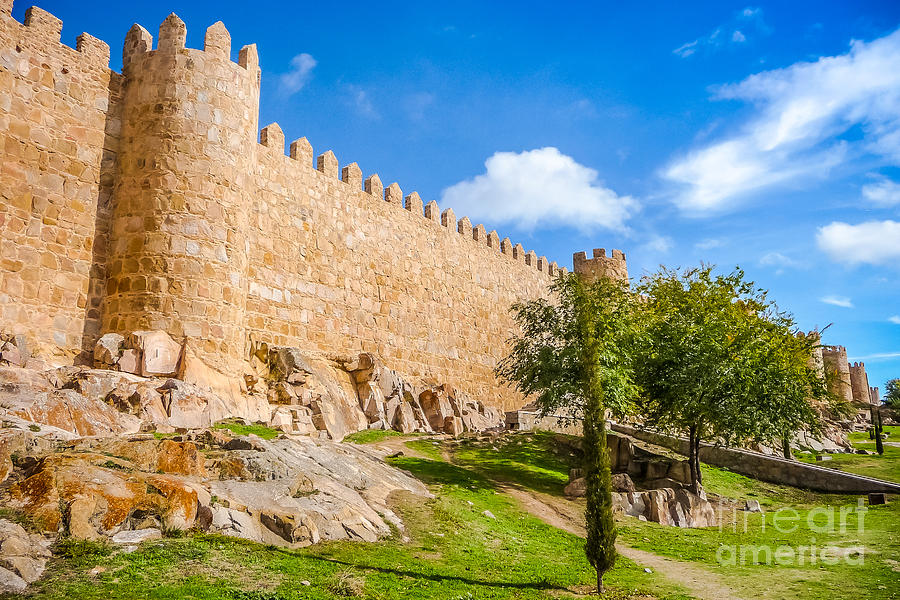 Historic european city walls Photograph by JR Photography