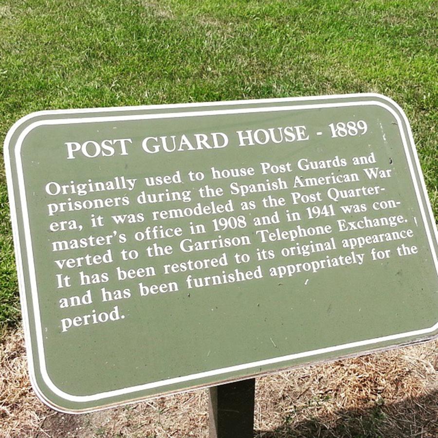Detroit Photograph - Historic Fort Wayne Guard House Sign by Shay Miller