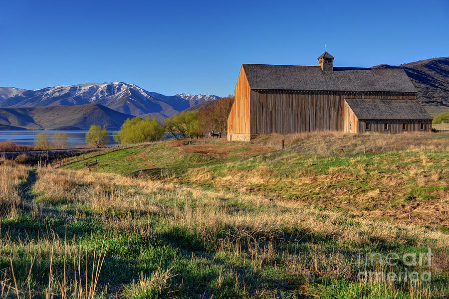 Historic Francis Tate Barn - Wasatch Mountains Photograph by Gary Whitton