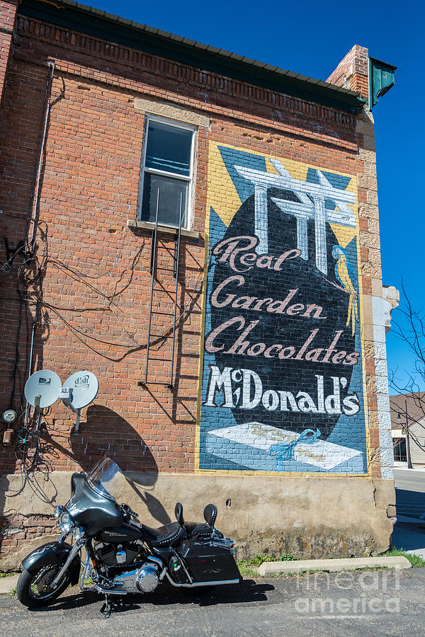 Historic Ghost Sign in Coalville - Utah Photograph by Gary Whitton