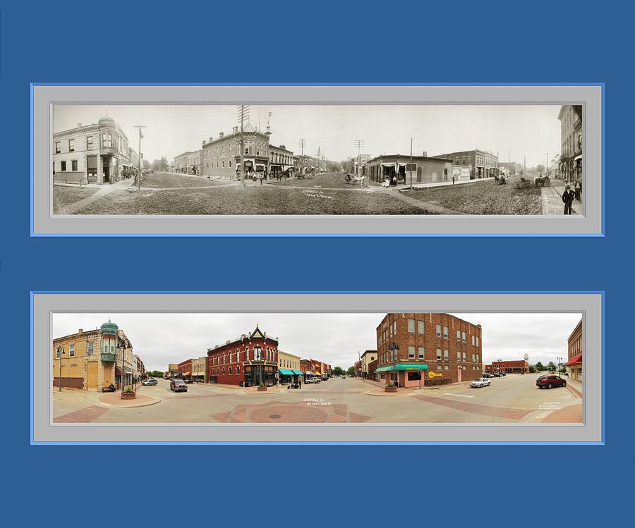 Historic Grinnell Iowa Panoramic Reproduction No 2 Photograph by Ken DePue