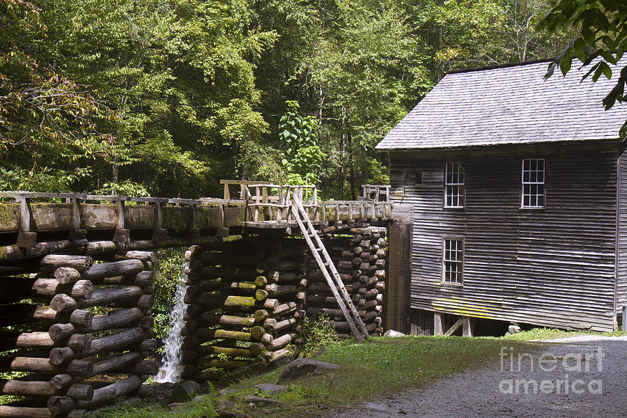 Historic Grist Mill, Smoky Mountains Photograph by Karen Foley
