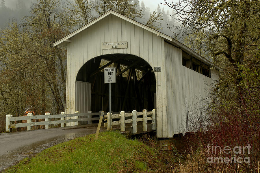 Historic Harris Covered Bridge Photograph by Adam Jewell