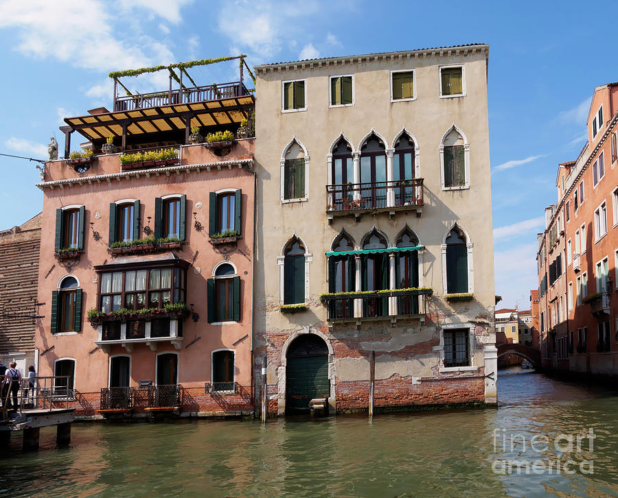 Historic houses and canals in Venice Italy Photograph by Louise Heusinkveld
