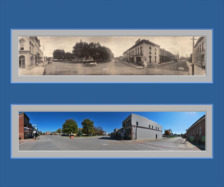 Historic Indianola Iowa Panoramic Reproduction Photograph by Ken DePue