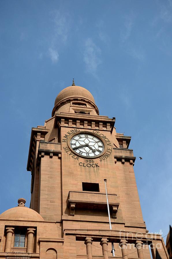Historic Karachi Municipal Corporation building clock tower Pakistan Photograph by Imran Ahmed