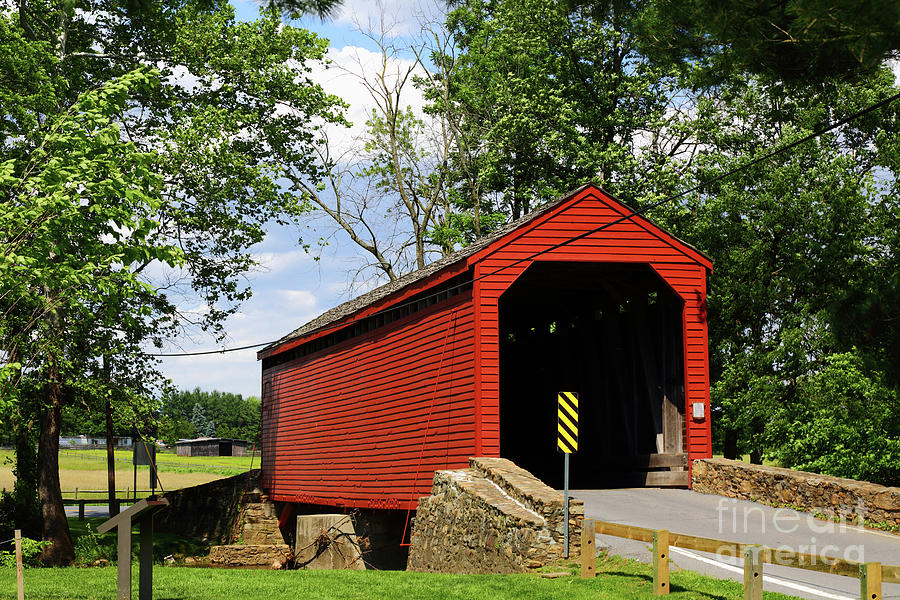 Historic Loys Station Covered Bridge Maryland Photograph by James Brunker