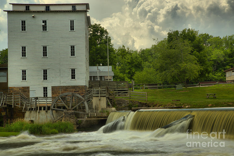 Historic Mansfield Grist Mill Photograph by Adam Jewell