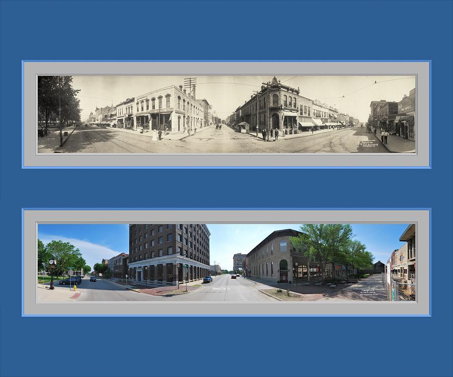 Historic Mason City Iowa Panoramic Reproduction Photograph by Ken DePue