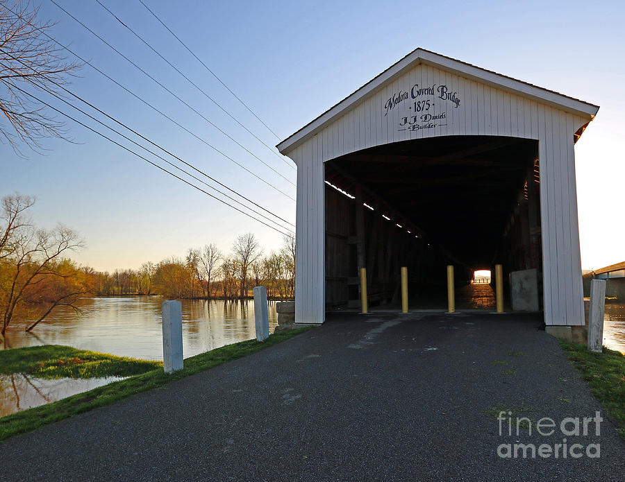 Historic Medora Indiana Covered Bridge Photograph by Steve Gass Fine