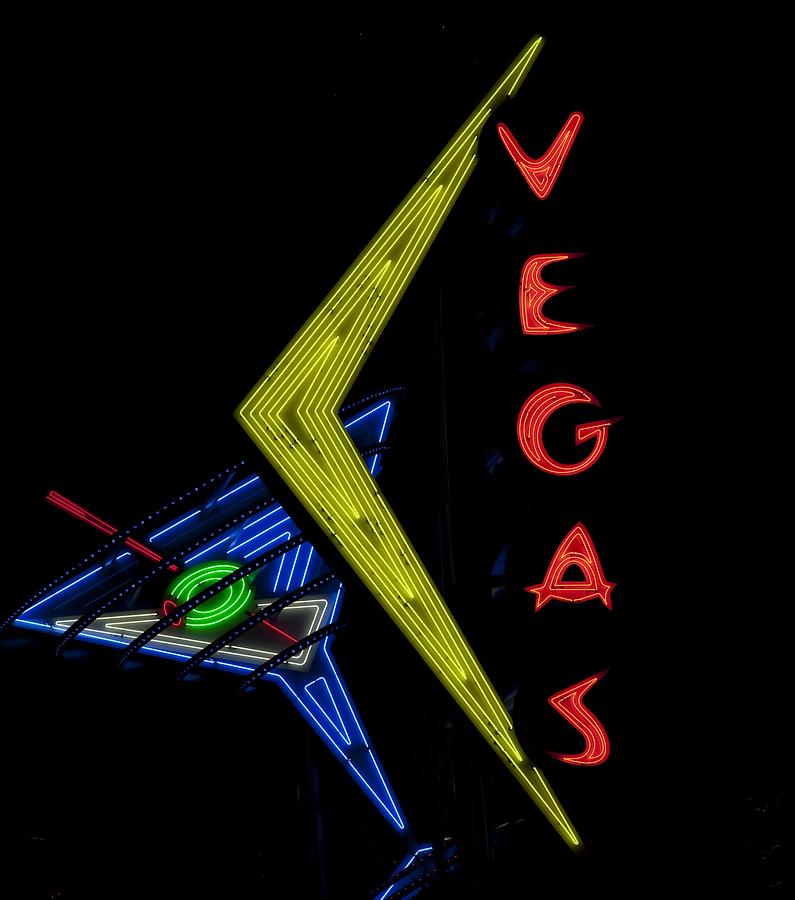 Las Vegas Photograph - Historic Neon Sign On Freemont Street by Everett