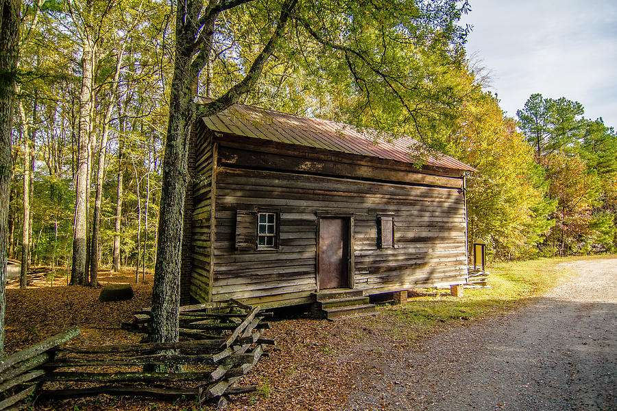 Historic Old Log Cabin In Brattonsville South Carolina Photograph by Alex Grichenko