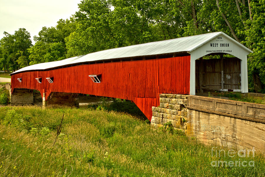 Historic Parke County Covered Bridge Photograph by Adam Jewell