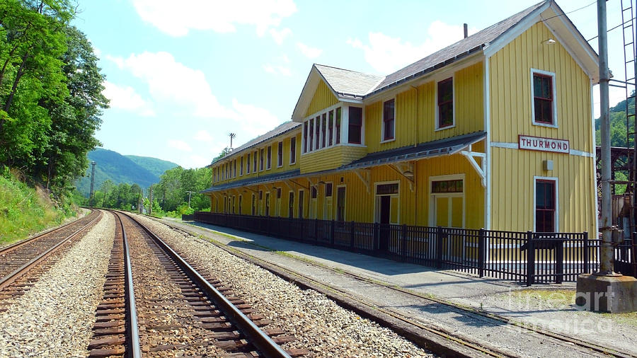 Historic Passenger Train Depot Thurmond West Virginia Photograph by Thomas R Fletcher