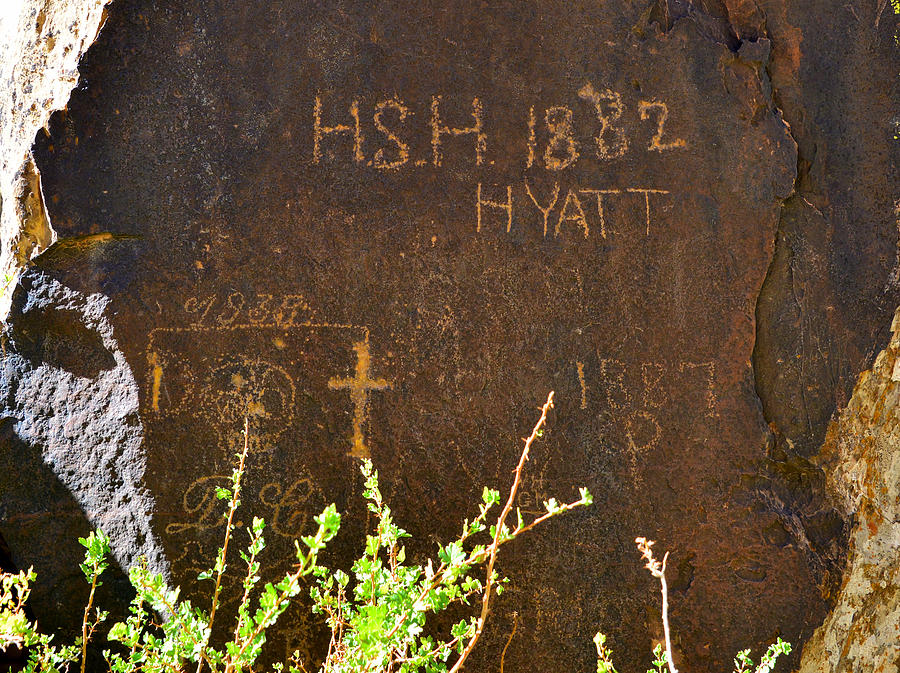 Historic petroglyphs Parowan Gap Utah Photograph by David Lee Thompson