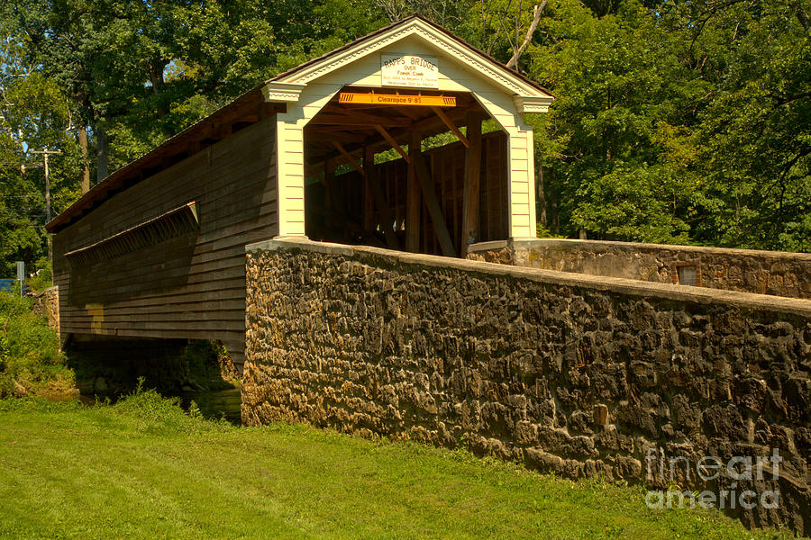 Historic Rapps Covered Bridge Photograph by Adam Jewell