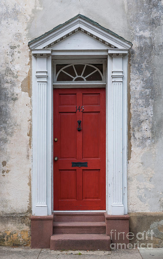 Historic Red Door Photograph