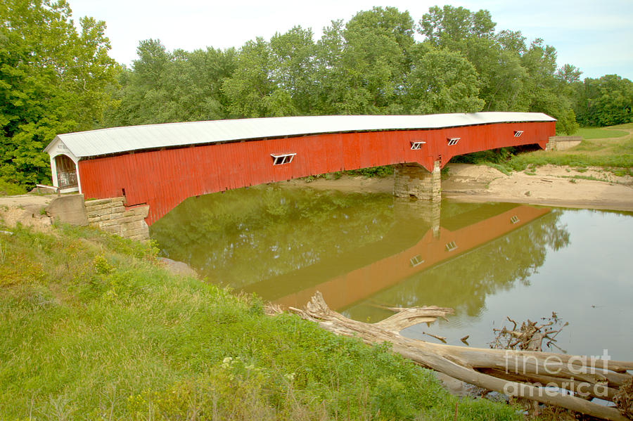 Historic Rural Indiana Covered Bridge Photograph by Adam Jewell