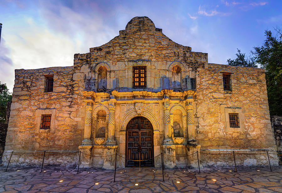 Historic San Antonio Alamo Mission - Color Edition Photograph by Gregory Ballos