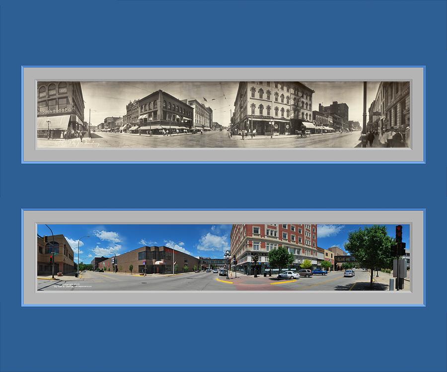 Historic Sioux City Iowa Panoramic Reproduction No 1 Photograph by Ken DePue