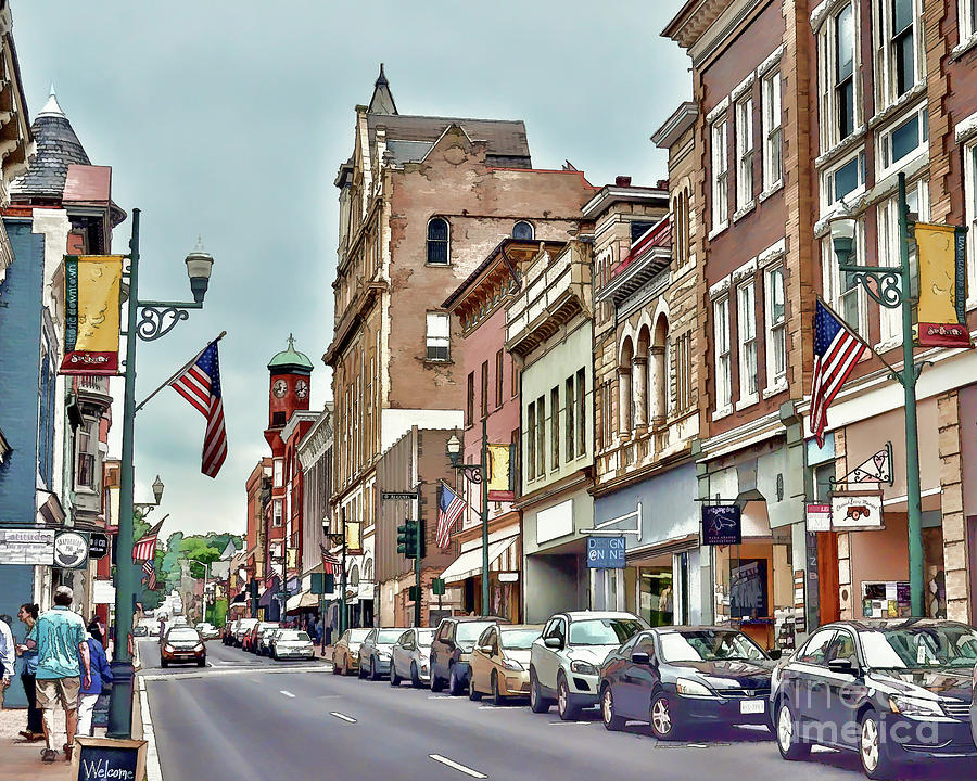 Historic Staunton Virginia - Art of the Small Town  Photograph by Kerri Farley