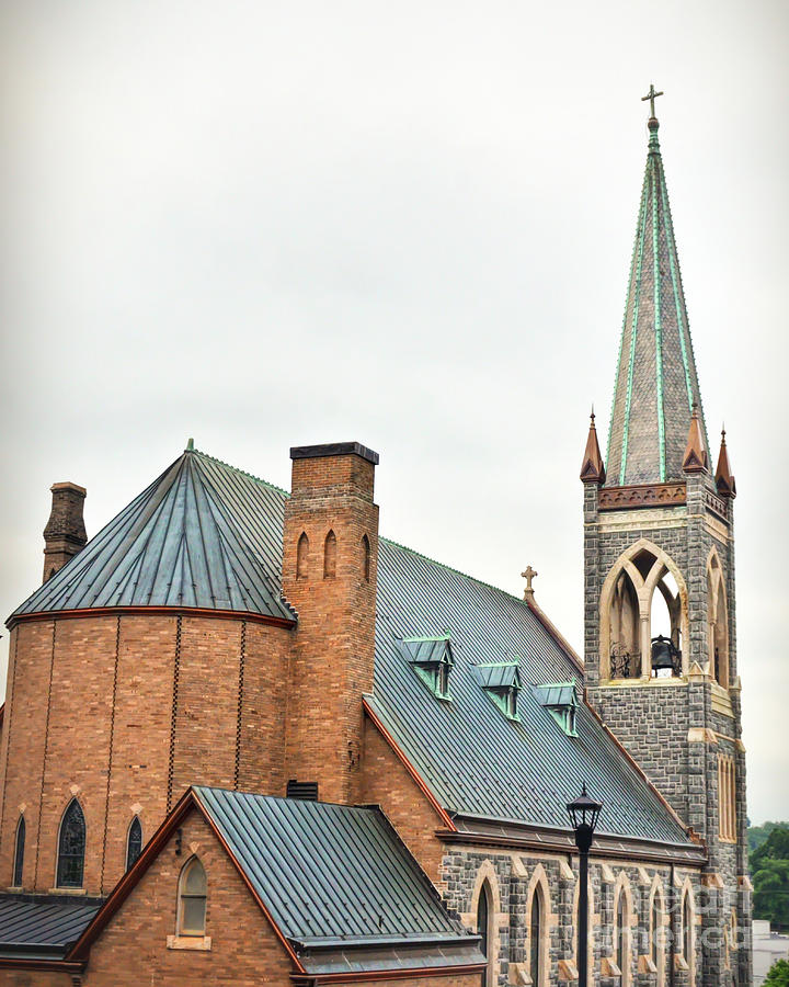 Historic Staunton Virginia - St. Francis of Assisi Catholic Church Photograph by Kerri Farley