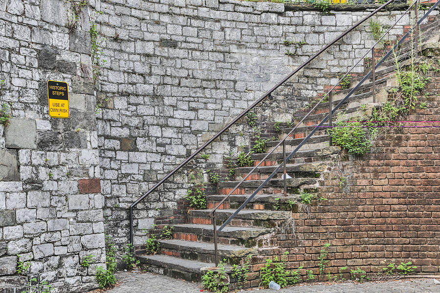 Savannah Photograph - Historic Steps by Jimmy McDonald