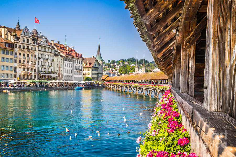 Historic town of Lucerne Photograph by JR Photography