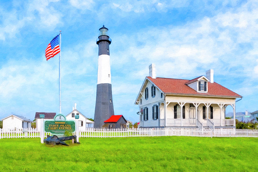 Historic Tybee Island Light Station Photograph by Mark E Tisdale