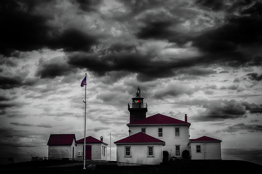 Historic Watch Hill Lighthouse, Westerly Rhode Island, Circa 1808 Photograph