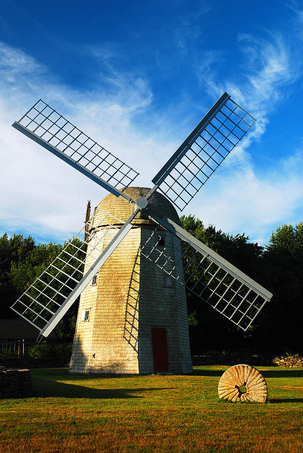 Historic Windmill Jamestown Rhode Island Photograph by James Kirkikis