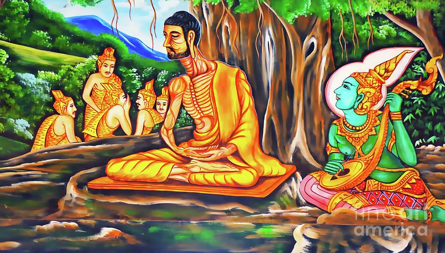 Historical Buddhist Teaching Painting