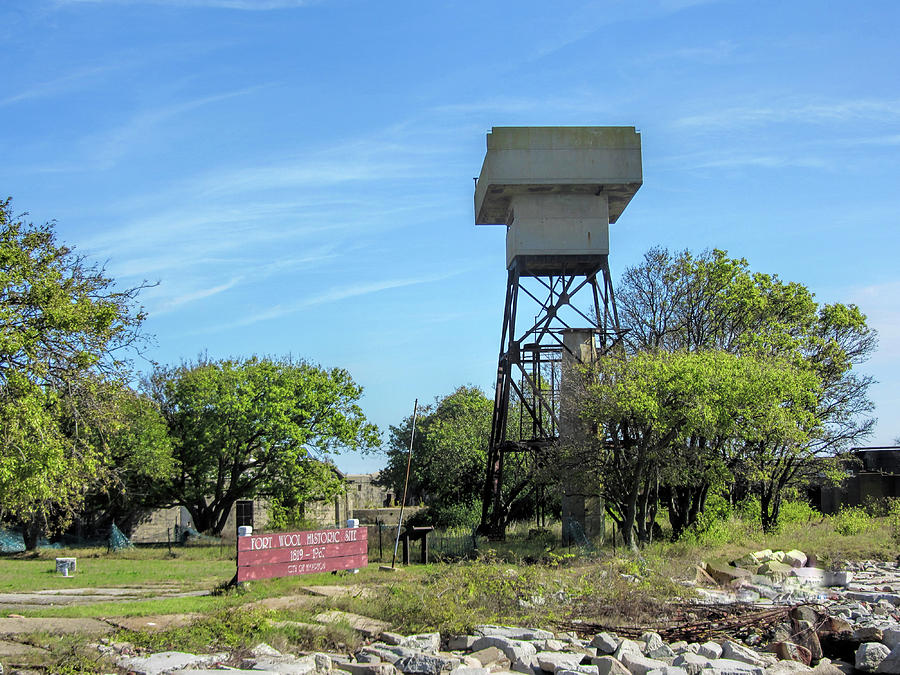 Historical Fort Wool Guard Tower Photograph by Kathy Clark